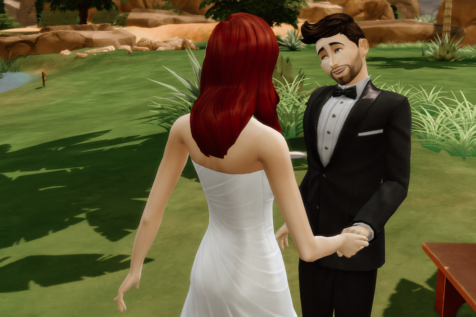 sesja ślubna w Sims 4