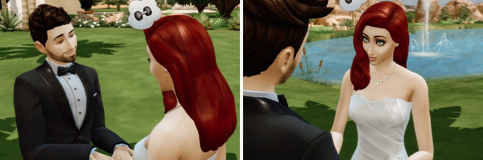 fotografia ślubna Sims 4