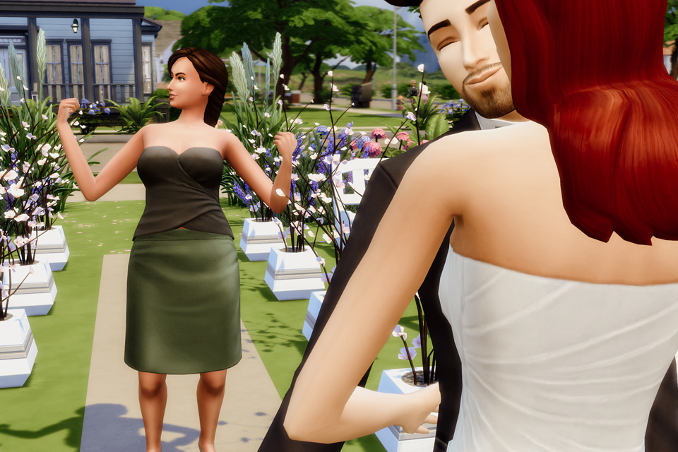 Sims 4 zdjęcia i film ślubny