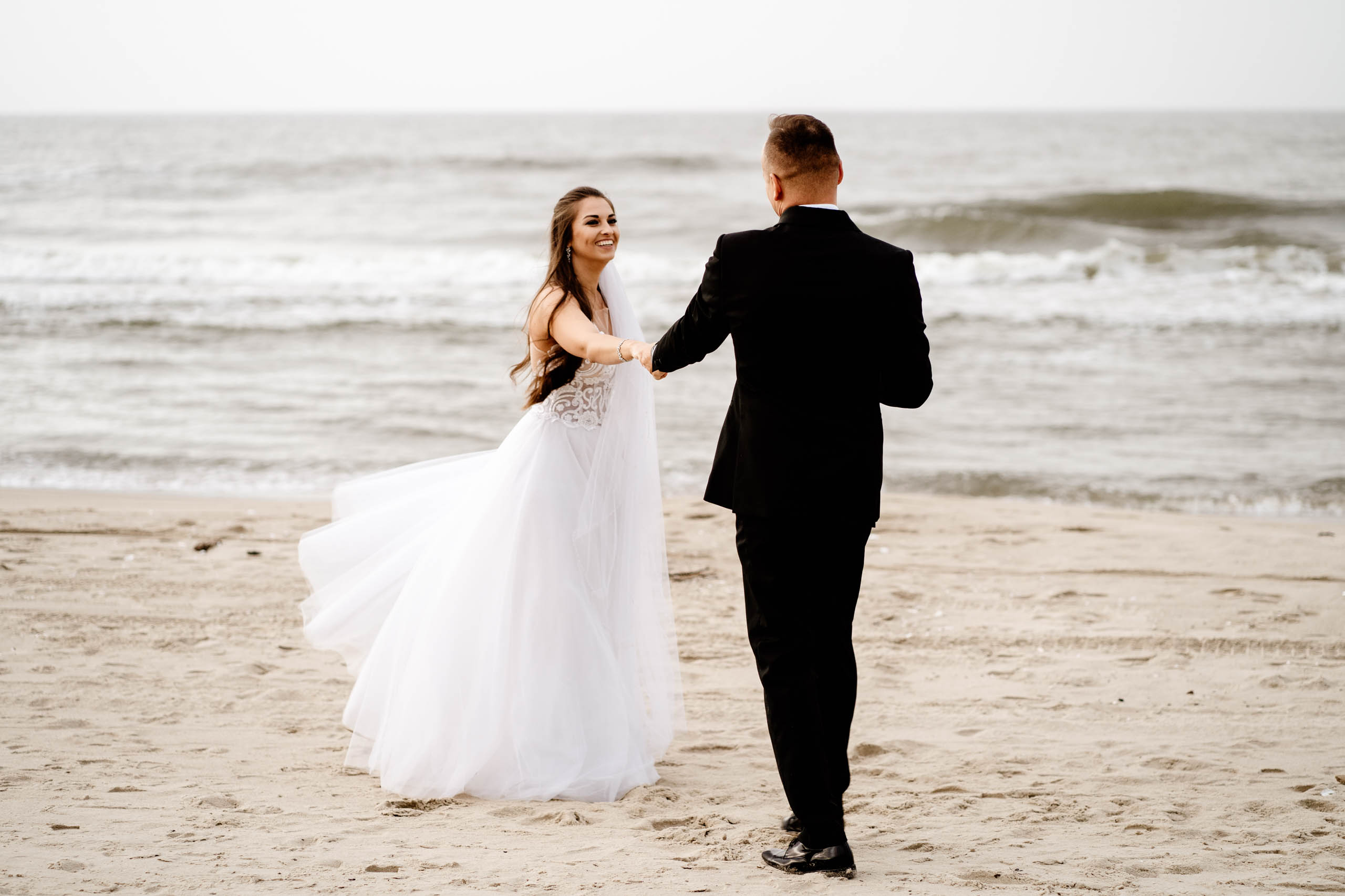 sesja ślubna nad morzem Sztutowo